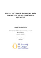 Hitting the Jackpot: The Genomic Basis of Rapid Ecotype Shifts in Galaxias Brevipinnis