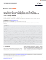 Associations Between Wake-Time and Sleep-Time Masticatory Muscle Activity and Clinical Correlates in Free-Living Adults