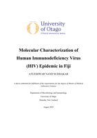 Molecular Characterization of  Human Immunodeficiency Virus  (HIV) Epidemic in Fiji