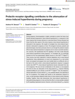 Prolactin receptor signalling contributes to the attenuation of stress-induced hyperthermia during pregnancy