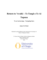 Return to ꞌAvaiki - Te tangā o te ai Tupuna