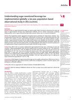 Understanding sugar-sweetened beverage tax implementation globally: a 34-year, population-based observational study in 183 countries