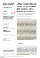 Artificial light at night causes unequal and species-specific shifts in infection risk by a generalist marine parasite