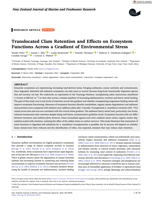 Translocated Clam Retention and Effects on Ecosystem Functions Across a Gradient of Environmental Stress