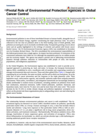 Pivotal Role of Environmental Protection Agencies in Global Cancer Control